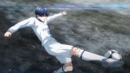 Ayoama's volley shot as seen in the series (Image Source: Studio Hibari)