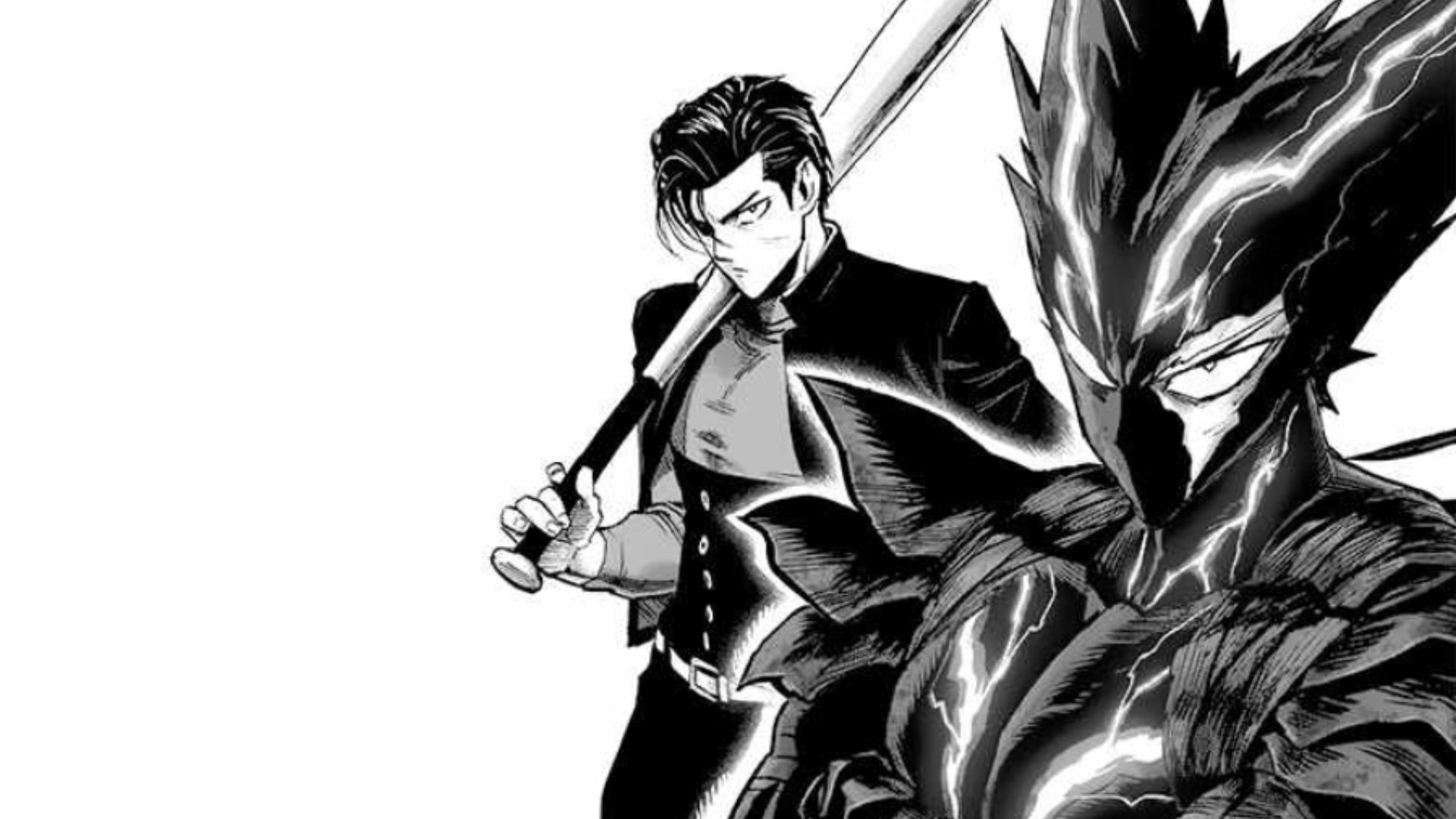 Metal Bat and Garou as seen in the manga (Image Source: Shueisha)