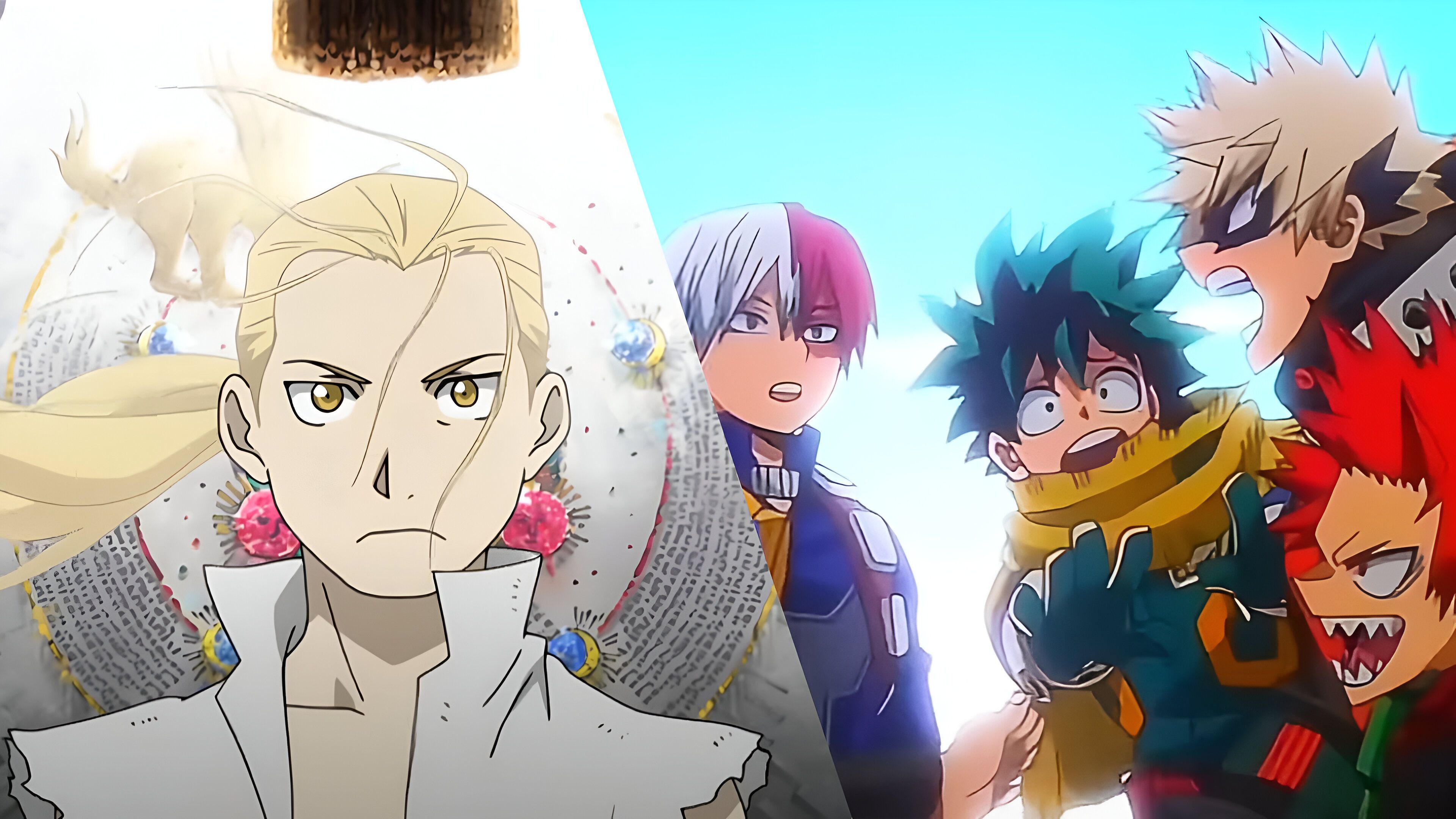 Cover image from My Hero Academia and Fullmetal Alchemist 