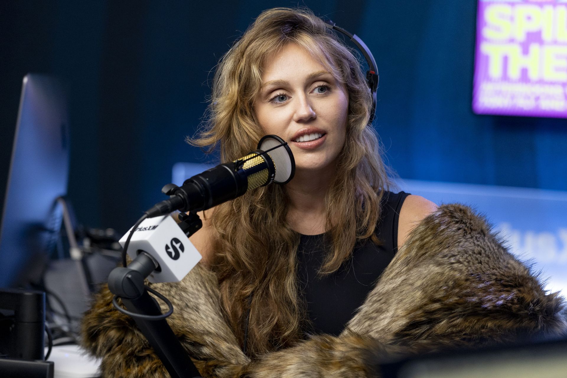Miley Cyrus Visits The SiriusXM Studios in Los Angeles - Source: Getty