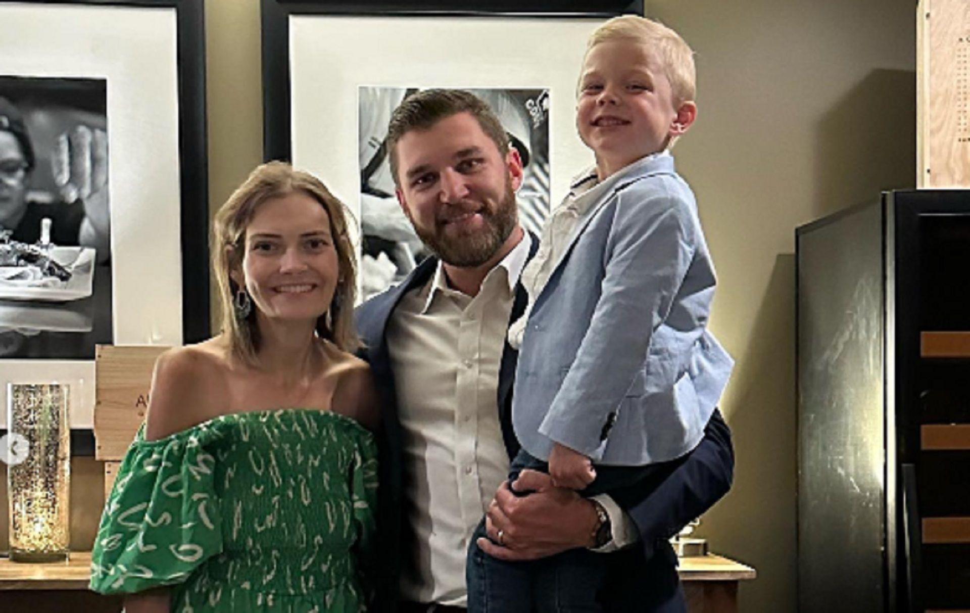 Haley Odlozil and Taylor Odlozil with their son    Source: Instagram