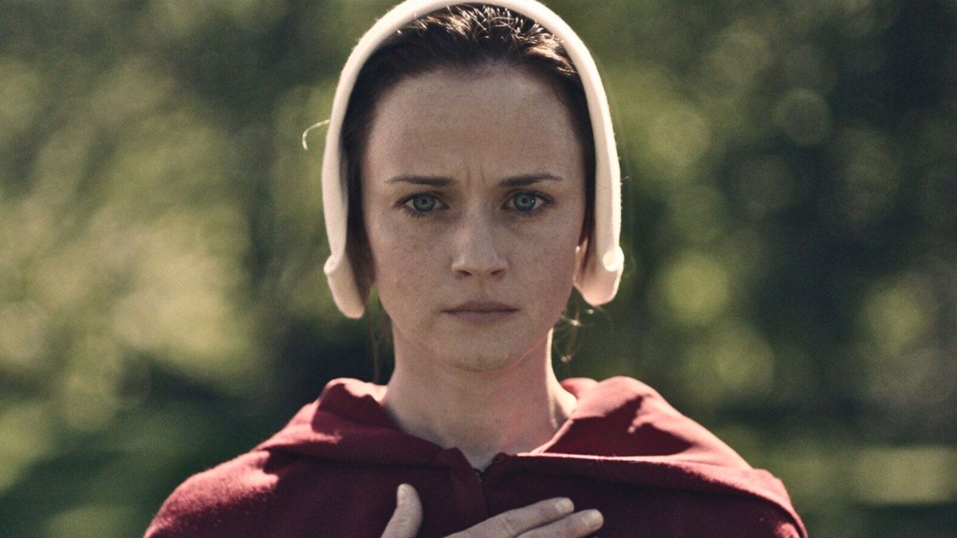 Emily Malek in The Handmaid&rsquo;s Tale (Image via Hulu)