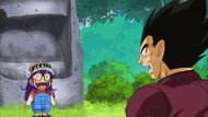 Arale and Vegeta as seen in anime (Image credit: Toei Animation)