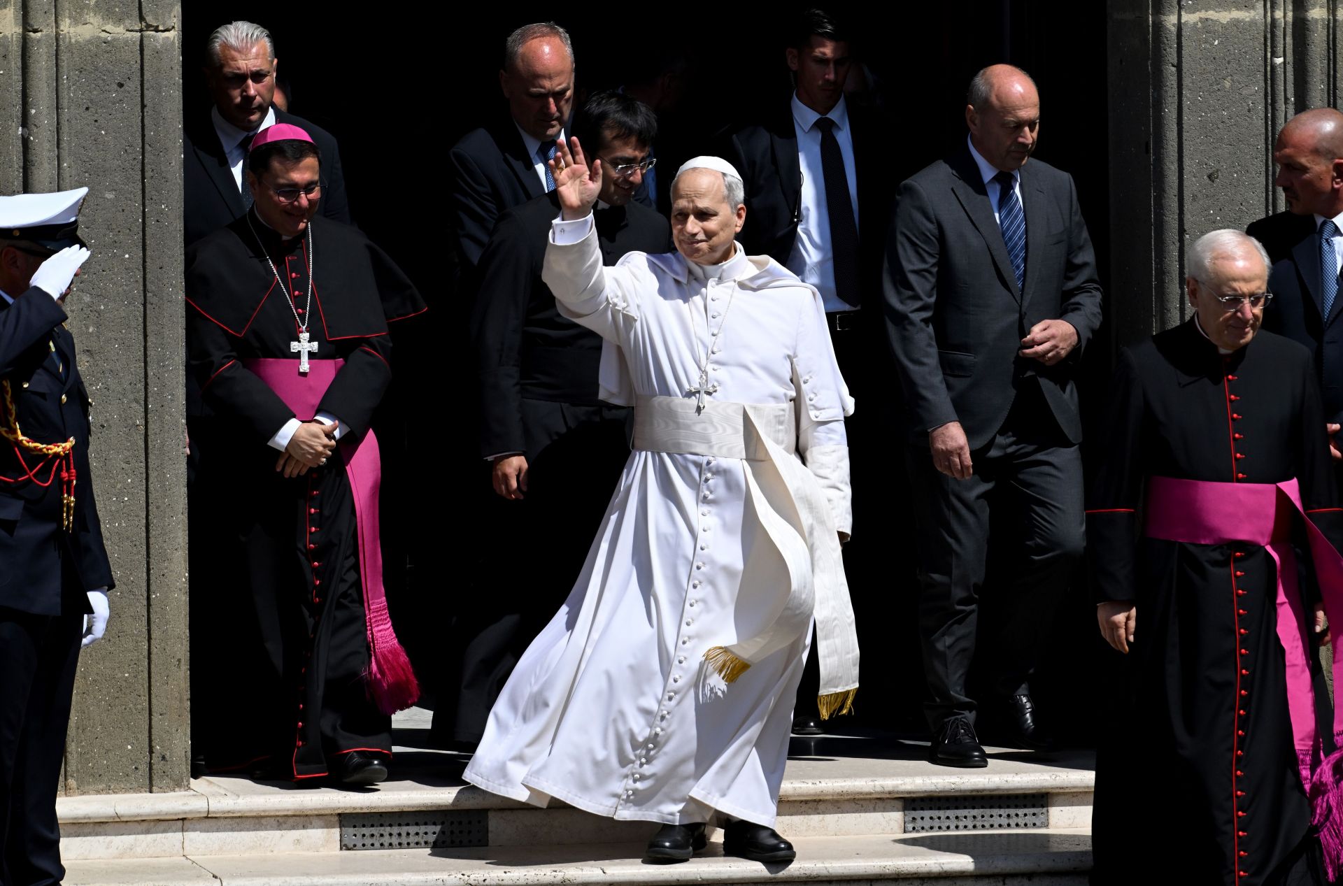 Pope Leo Spends A Period Of Rest At His Summer Retreat - Source: Getty