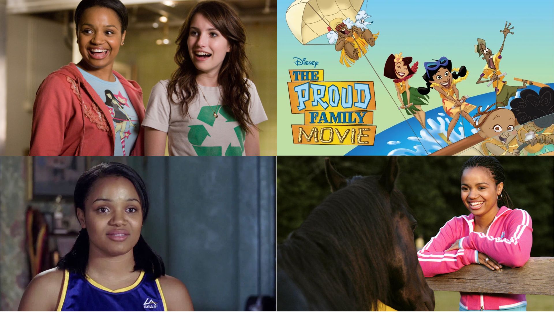 Admirable movies of Kyla Pratt | Images via Disney+, Apple TV, MUBI and Prime Video