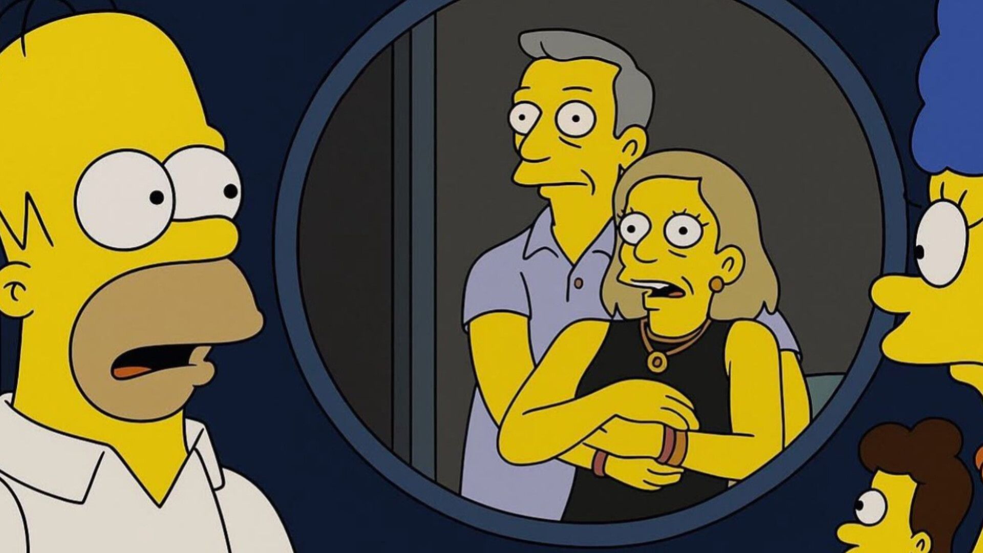 The Coldplay concert image incident on The Simpsons (image via X) 