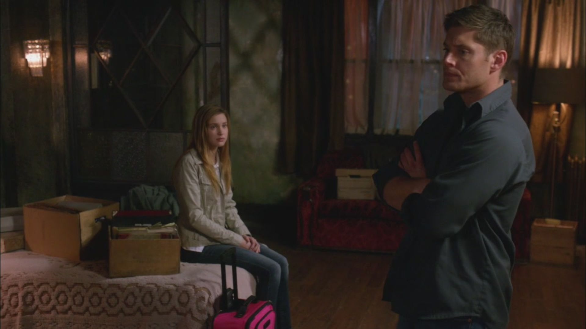 Dean and Emma in Supernatural (Image via CW)