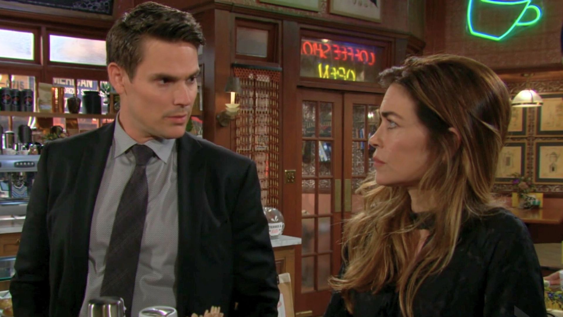 Adam and Victoria drop the sibling rivalry on The Young and the Restless | Image: CBS
