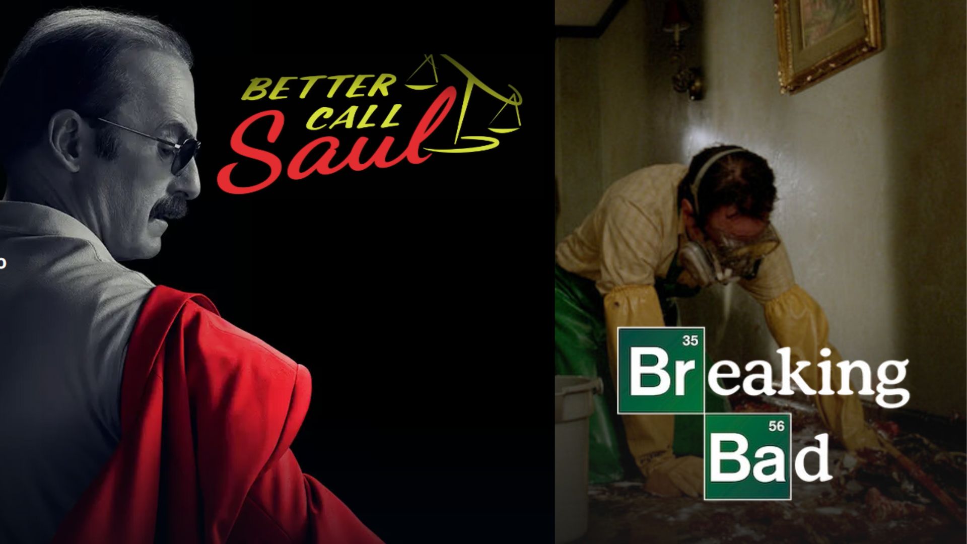 Better Call Saul &amp; Breaking Bad (Image Via. Prime Video &amp; Netflix)