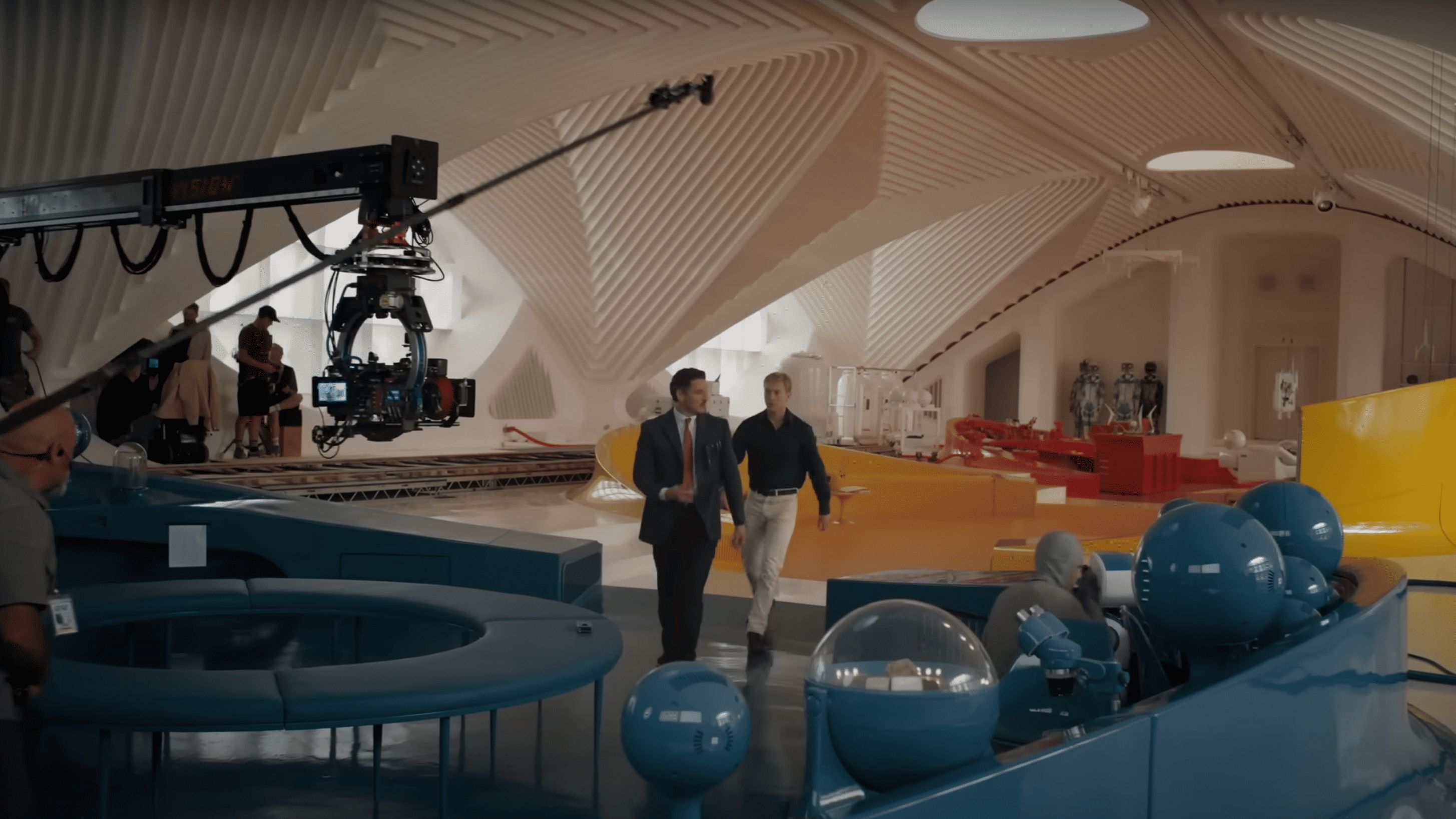 Behind the scenes of The Fantastic Four: First Steps (Image via YouTube/Marvel Entertainment)