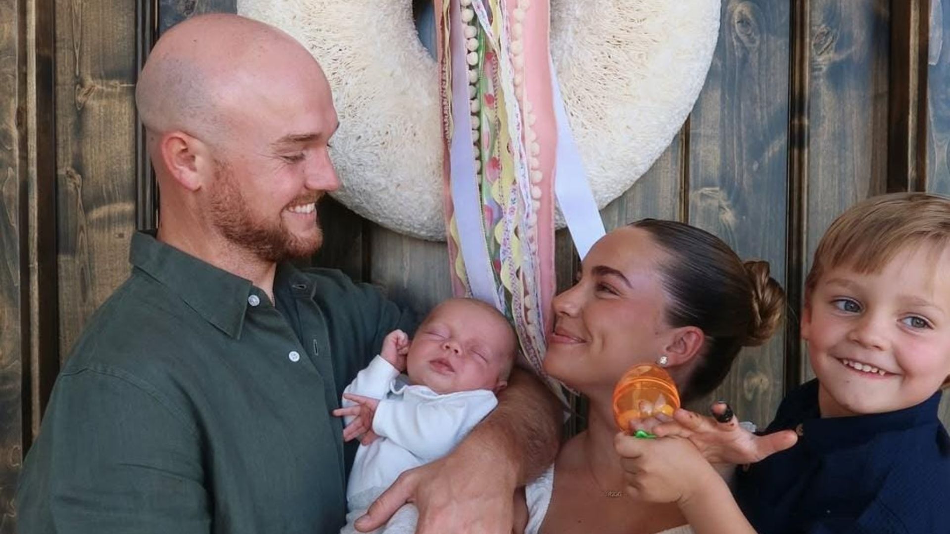Brady Kiser with family