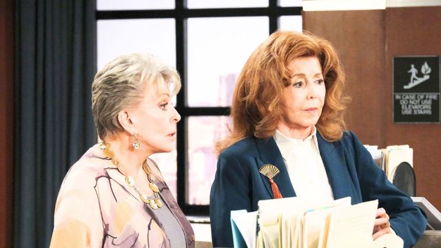 Watch for Julie (Susan Seaforth Hayes) to remind Maggie (Suzanne Rogers) &quot;Once a Horton, always a Horton&quot; on Days of our Lives | Image: JPI