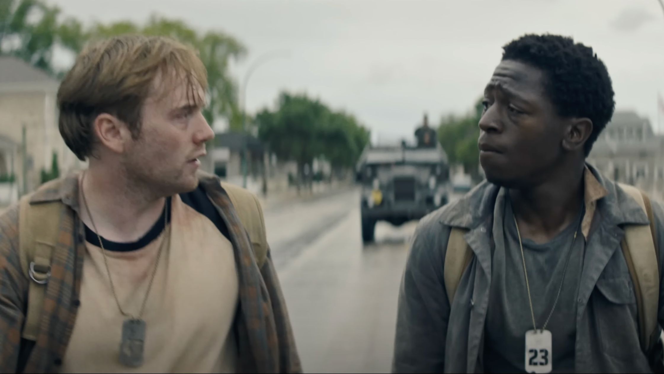 Cooper Hoffman and David Jonsson in The Long Walk  (Image via YouTube/Lionsgate Movies)
