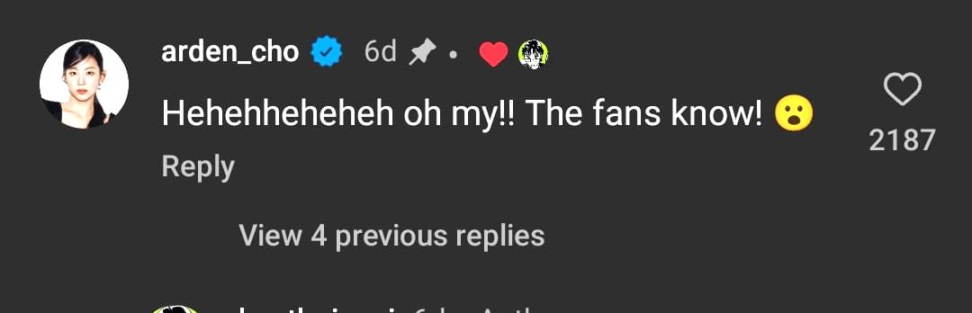 Arden Cho reacts to the deleted kiss scene