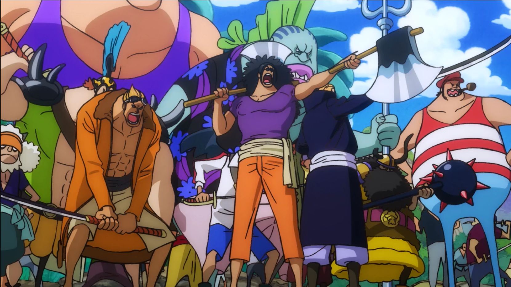 Gaban and others, as seen in the One Piece anime (Image credit: Toei Animation)