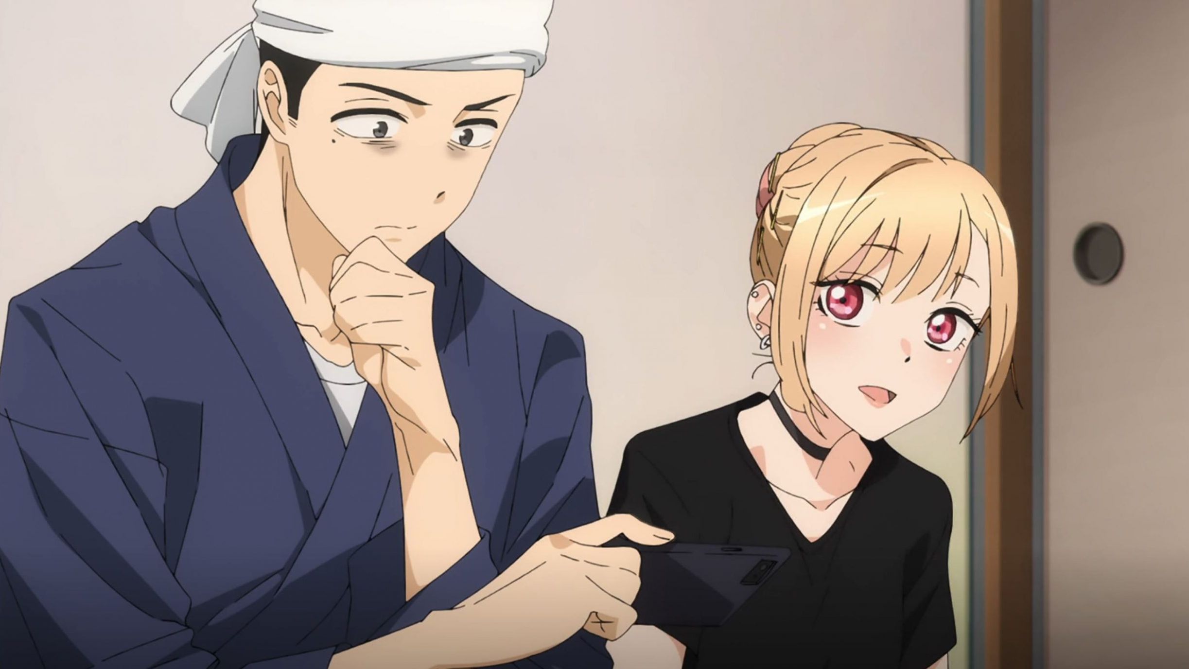 Gojo and Marin as seen in anime