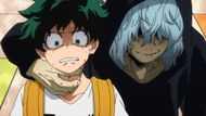 Deku and Shigaraki’s first one-on-one contact (Image Credit: Studio Bones)