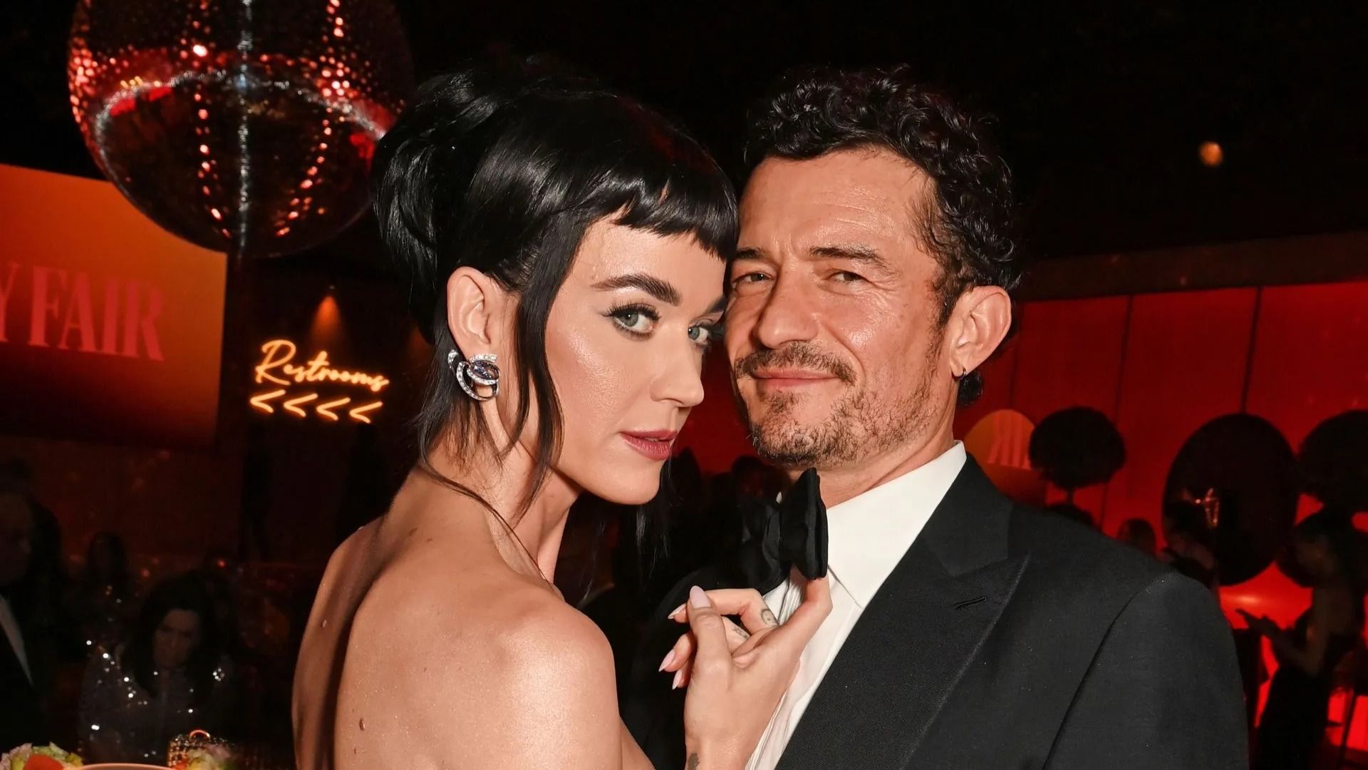 Katy Perry and Orlando Bloom attend the 2025 Vanity Fair Oscar Party - Source: Getty
