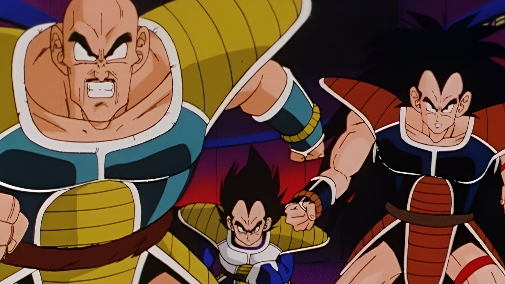 Vegeta, Raditz, and Nappa as seen in Dragon Ball Z(Image credit: Toei Animations)