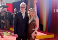 James Gunn and Jennifer Holland attend the Los Angeles Premiere of Warner Bros. "Superman" at TCL Chinese Theatre on July 07, 2025 in Hollywood, California | Image via: Getty