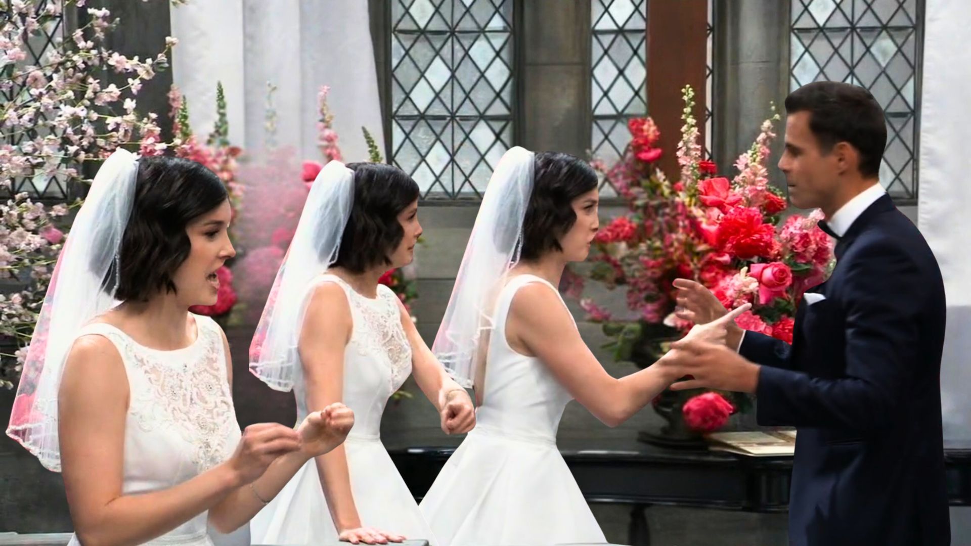 Willow puts Drew on blast and demands the truth at the altar on General Hospital | Image: ABC