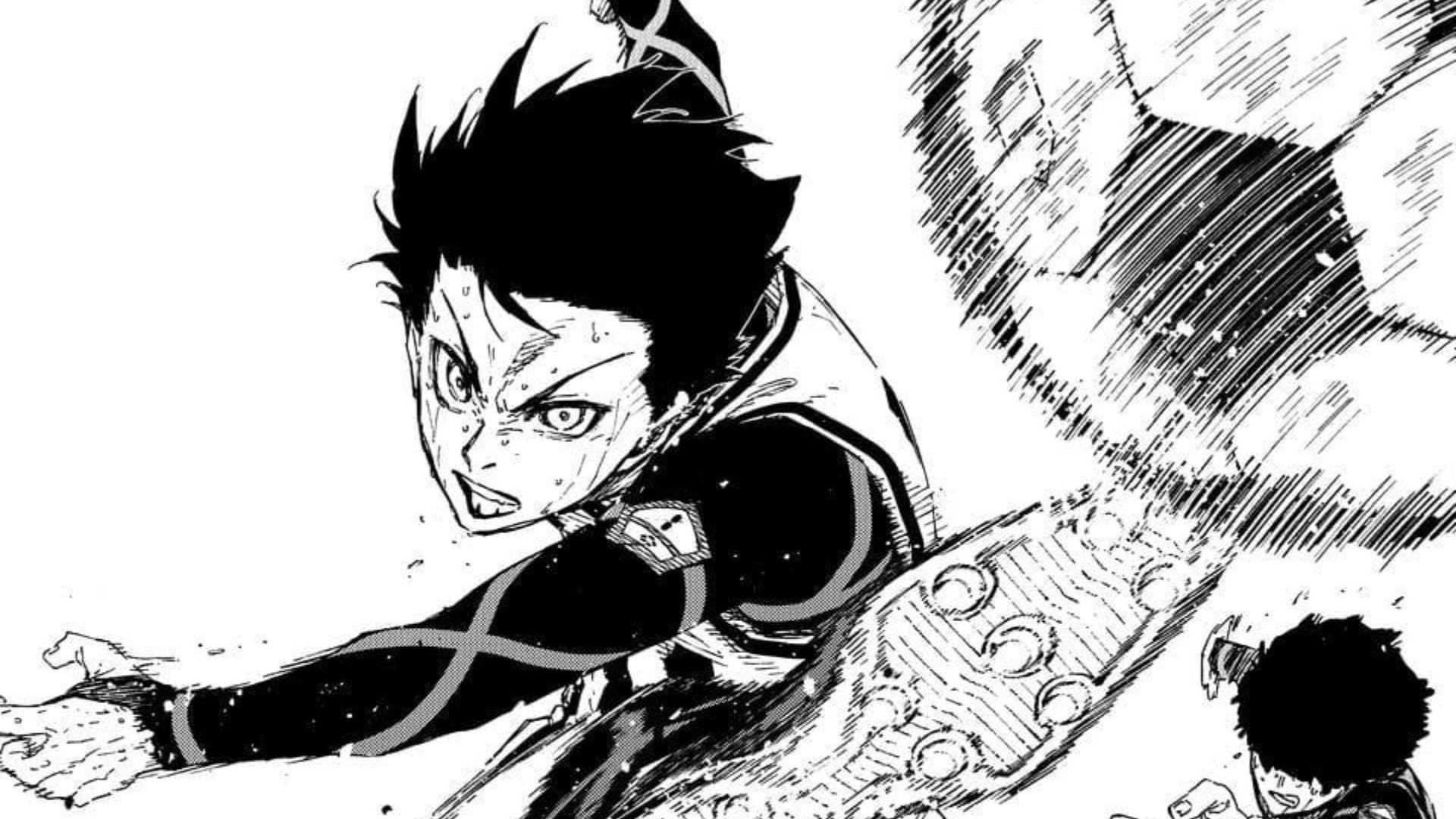 Isagi as seen in the manga 