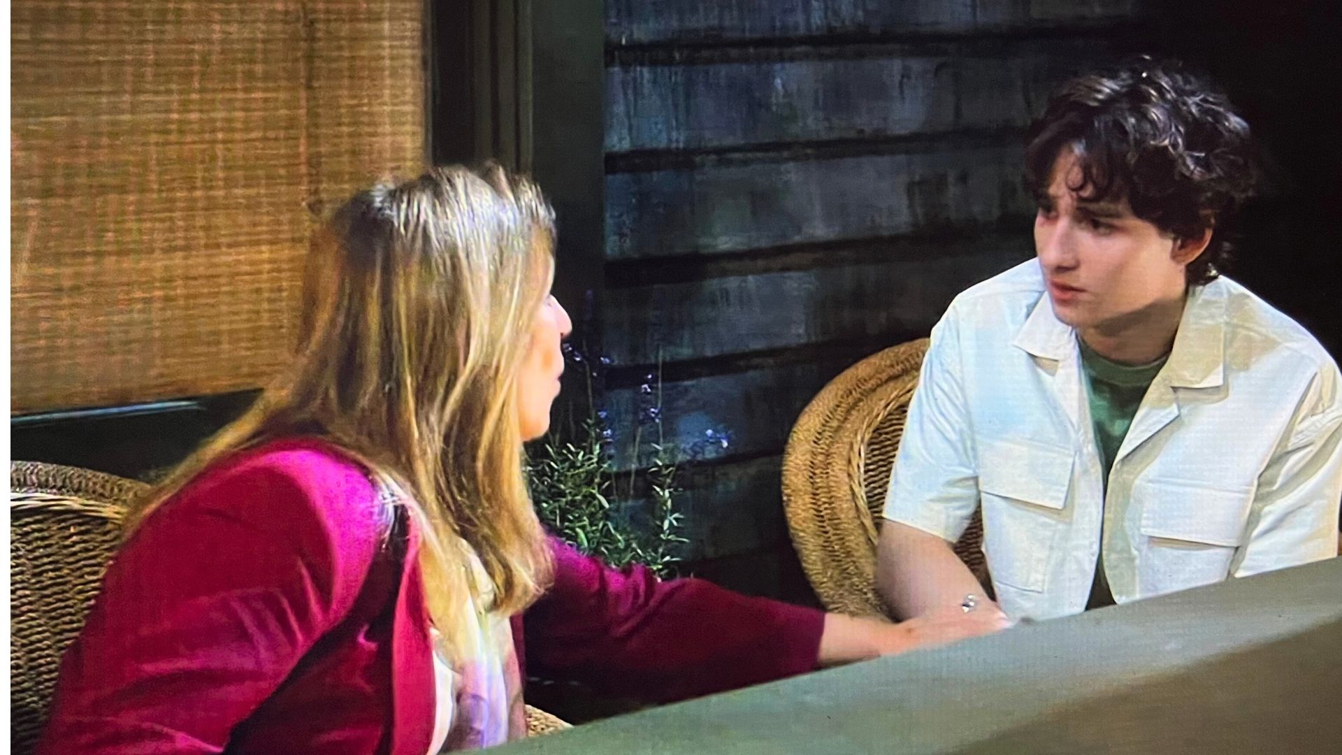 Grandma Laura comforts a confused and overwhelmed Rocco on General Hospital | Image: ABC