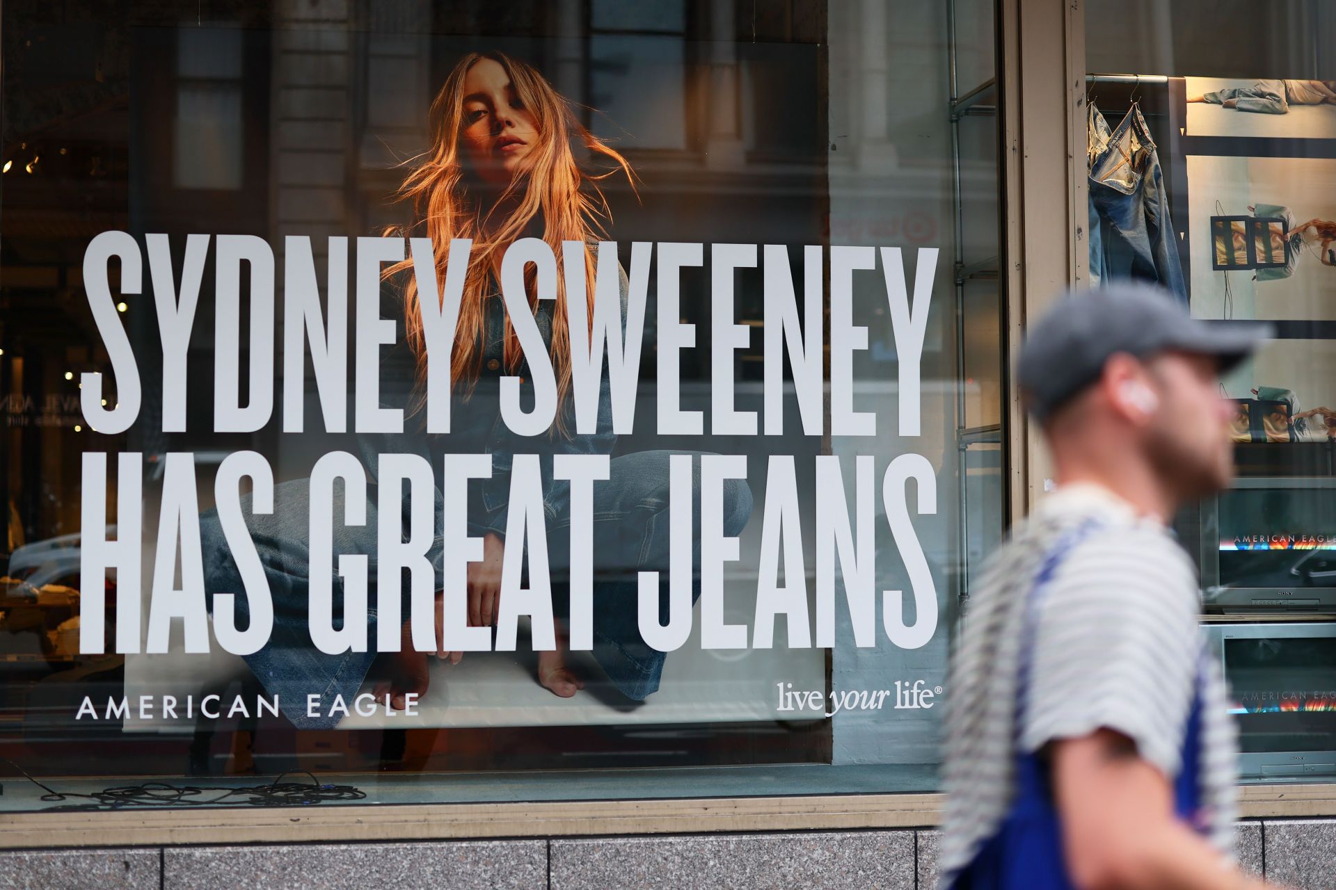 American Eagle Ad Campaign Featuring Actor Sydney Sweeney Draw Controversy - Source: Getty