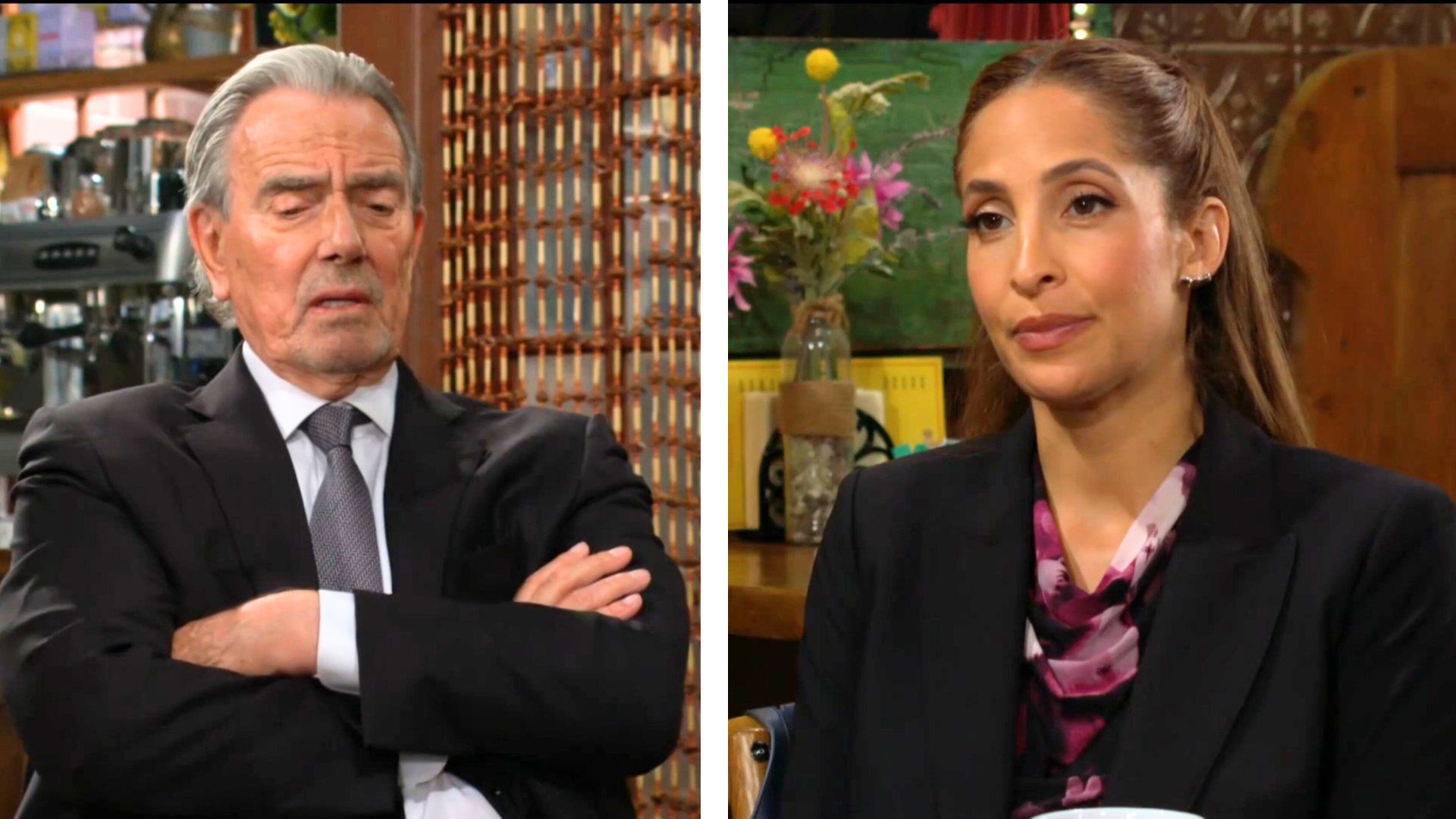 Victor (Eric Braeden) asked Lily (Christel Khalil) to be his spy on The Young and the Restless | Image: CBS