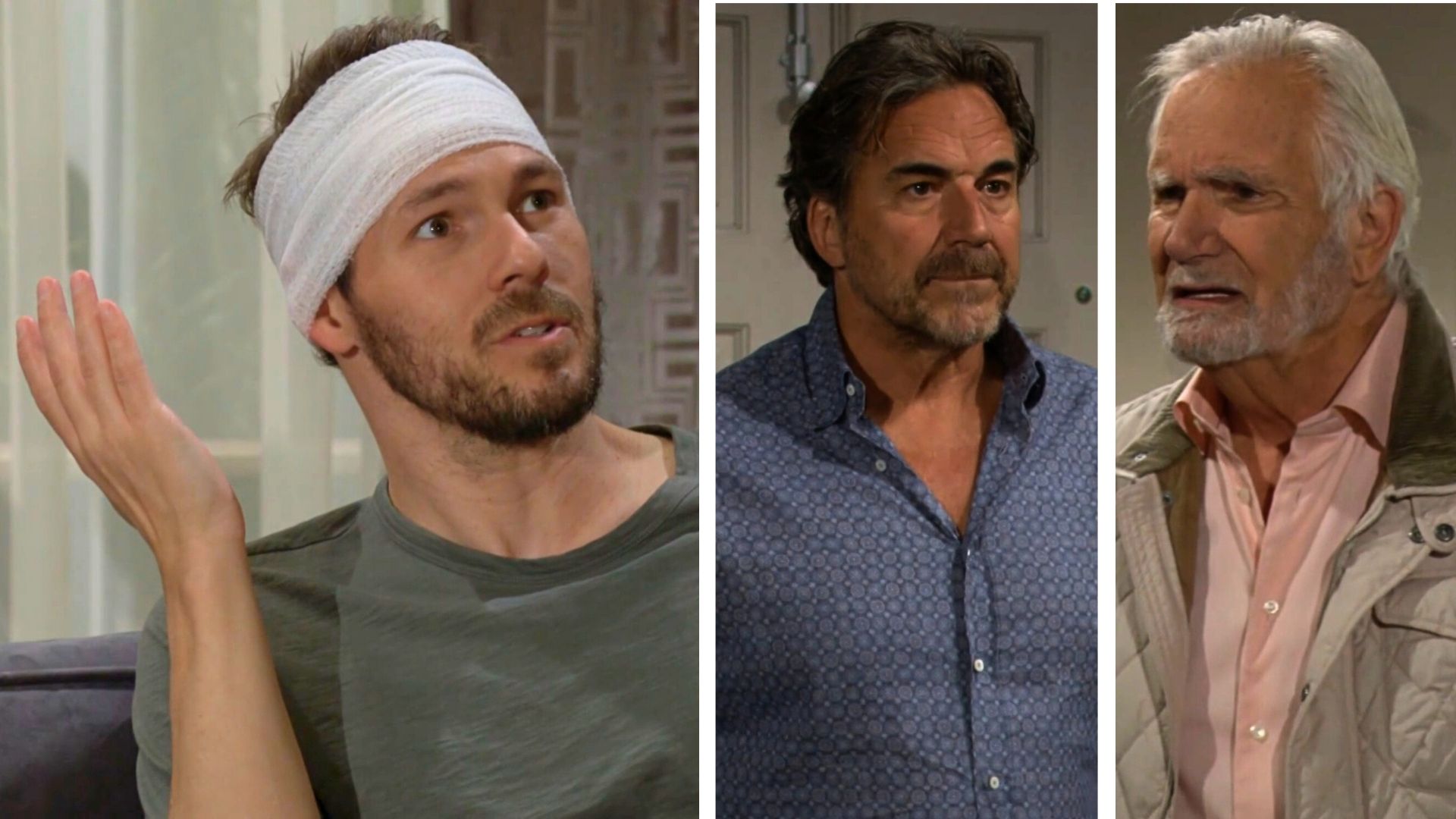 Liam, Ridge, and Eric on The Bold and the Beautiful | Images: CBS