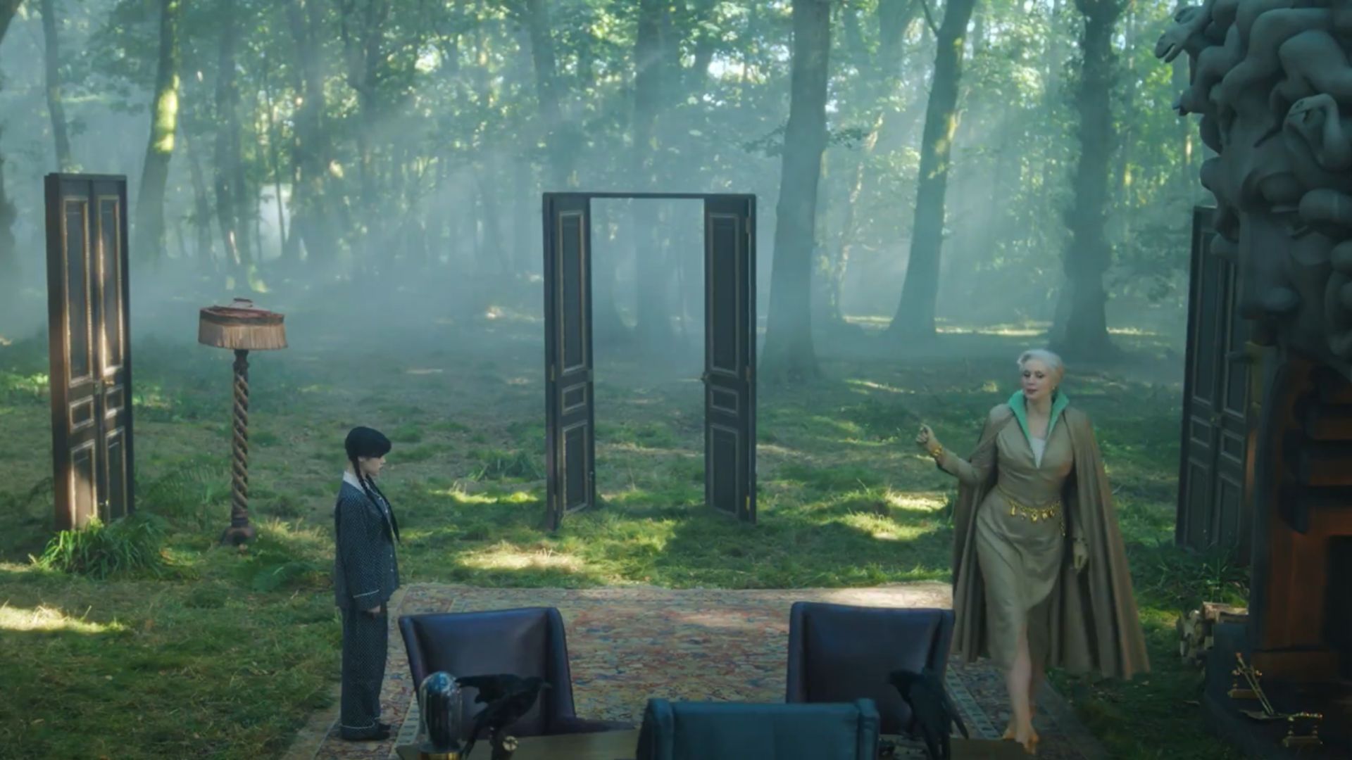A shot from the Wednesday sneak peek (Image via Netflix)