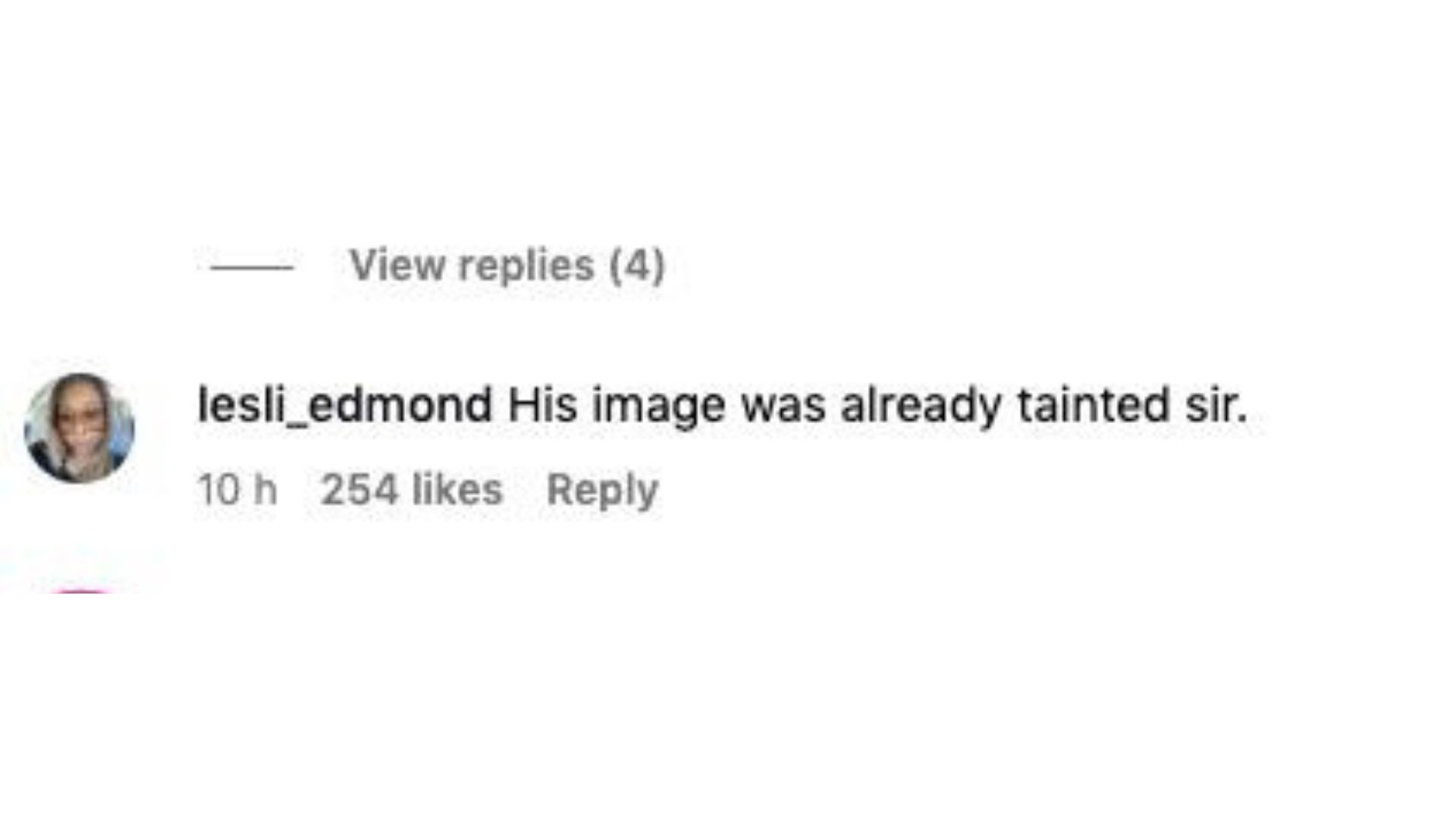 This fan wrote in defense of Ayesha Howard, saying that Anthony Edward&#039;s image was not good even before the custody battle with Ayesha Howard. (via/Instagram/theneighborhoodtalk)