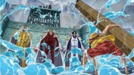 Luffy vs Aokiji, Akainu, and Kizaru (Image Credits: Toei Animation)