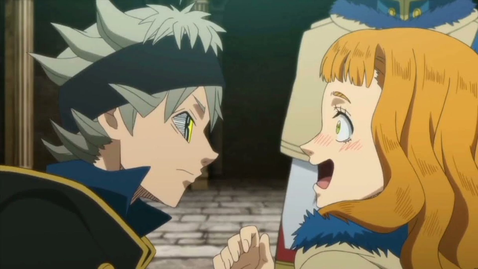 Mimosa and Asta as seen in anime