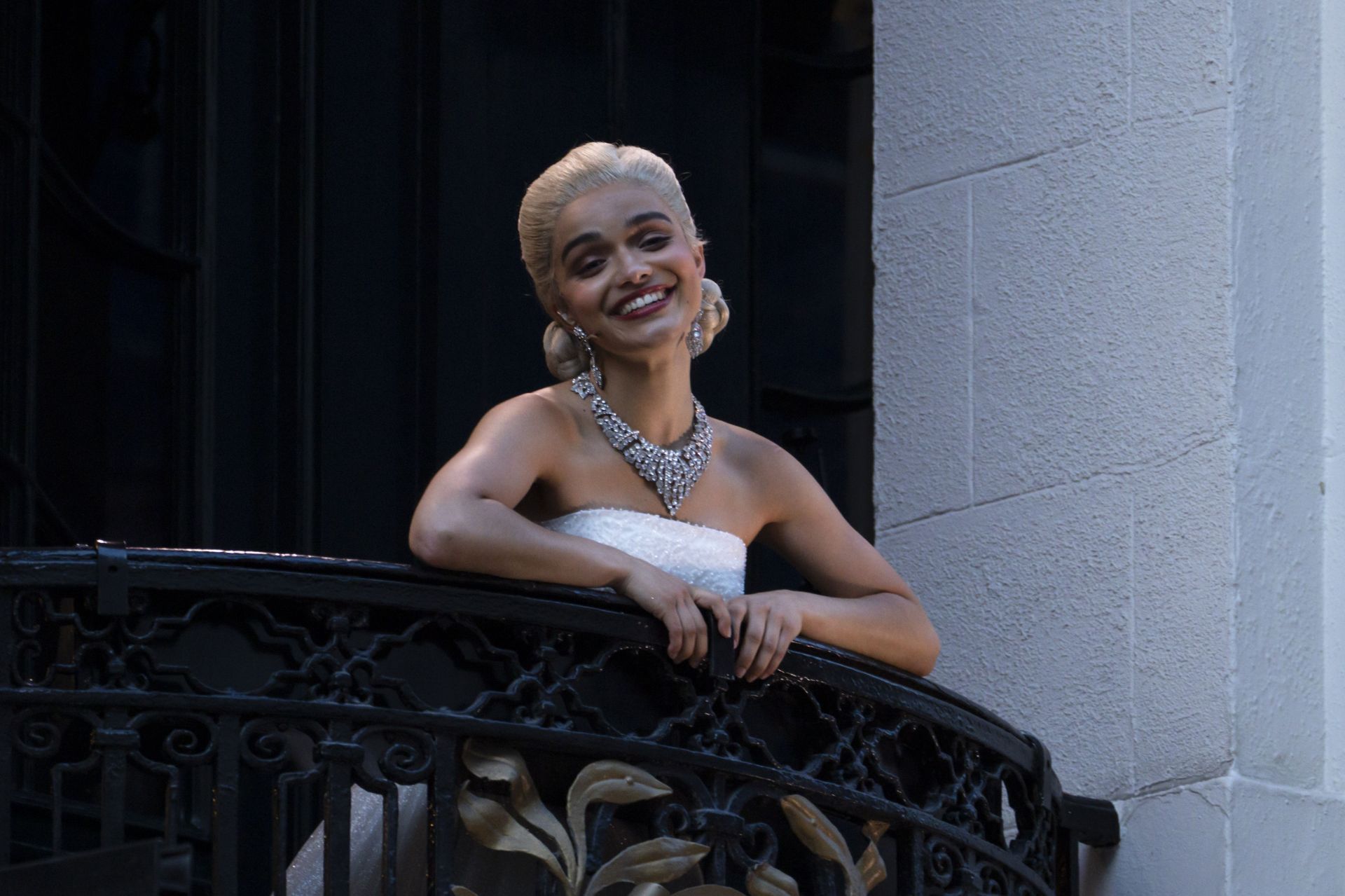 Rachel Zegler Performs On The Balcony Of The London Palladium In &quot;Evita&quot; - Source: Getty
