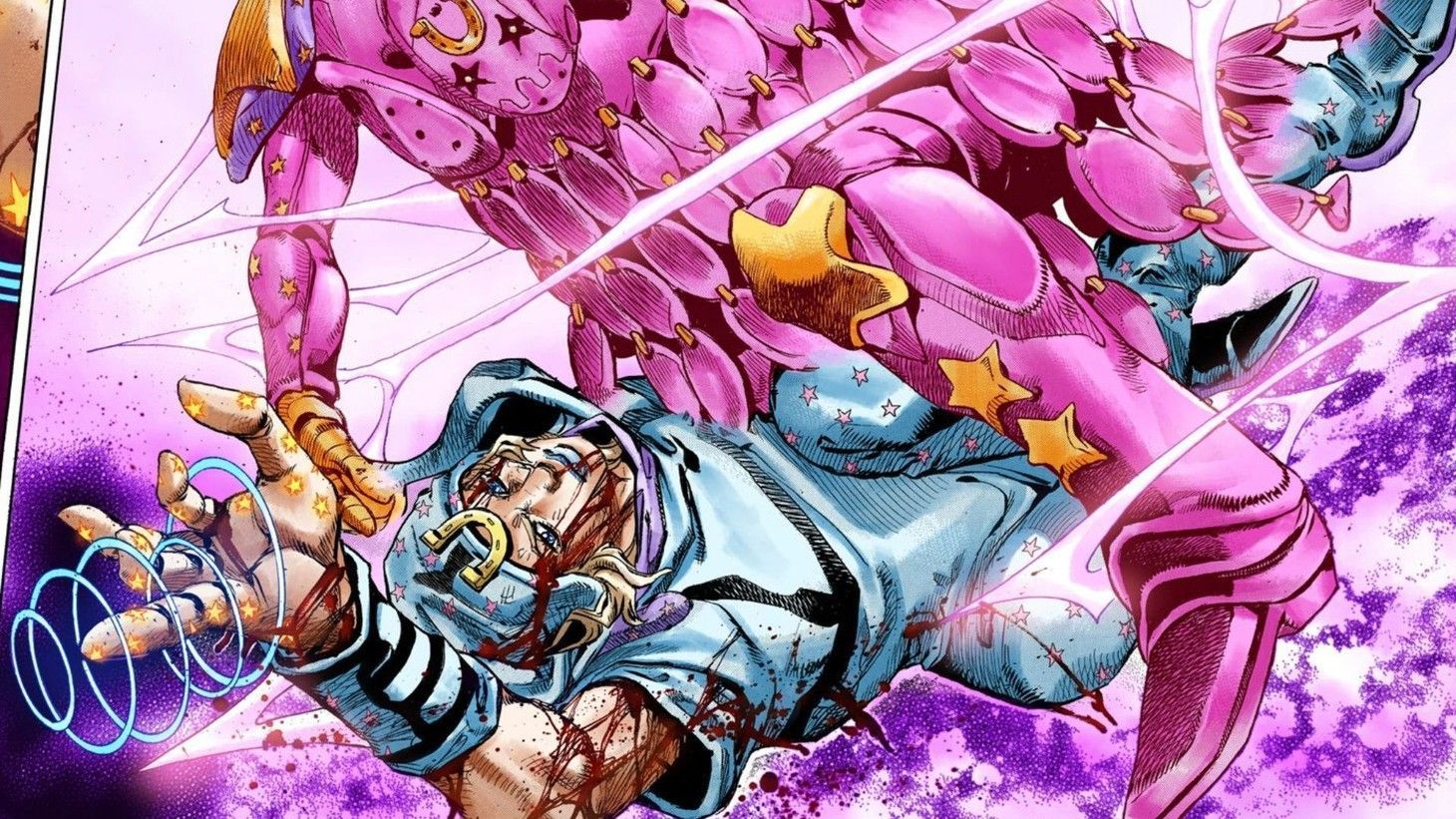 Johnny and Act 4 Tusk as seen in the Steel Ball Run manga (Image credit: Shueisha)