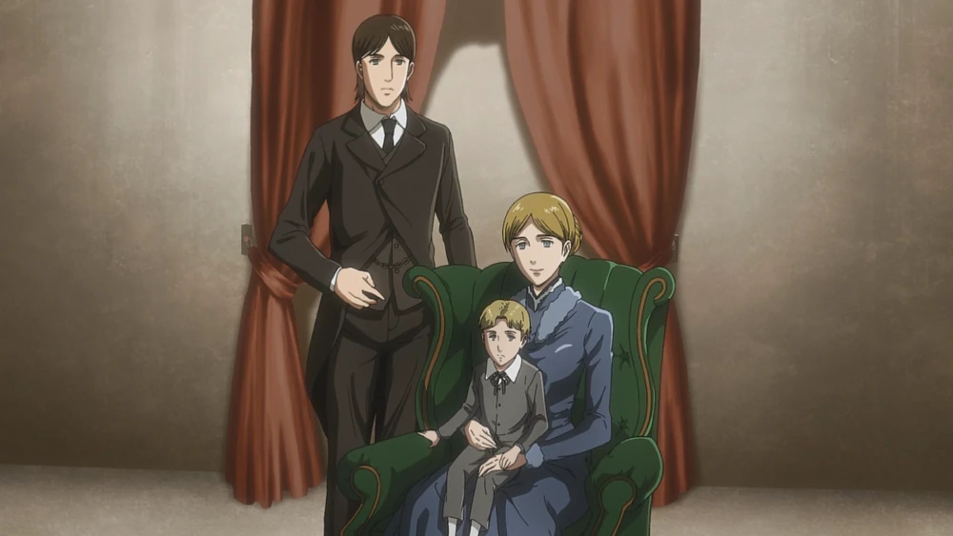 Grisha Yeager&rsquo;s past as seen in anime (Image credit: MAPPA Studio)