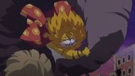 Nekomamushi slamming Jack on the ground (Image Source: Toei Animation)