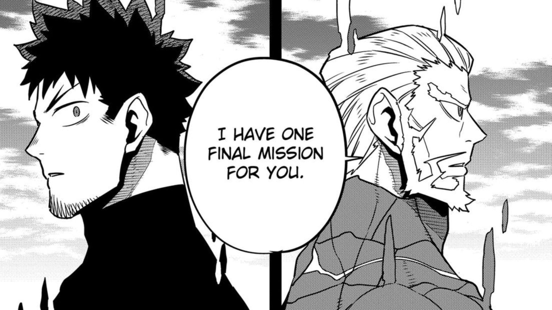 Isao and Kafka as seen in the Kaiju No. 8 manga (Image credit: Shueisha)