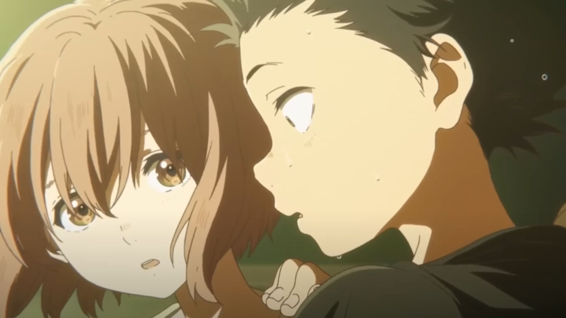 Shoya Ishida and Shouko Nishimiya (Image Source: Kyoto Animation)