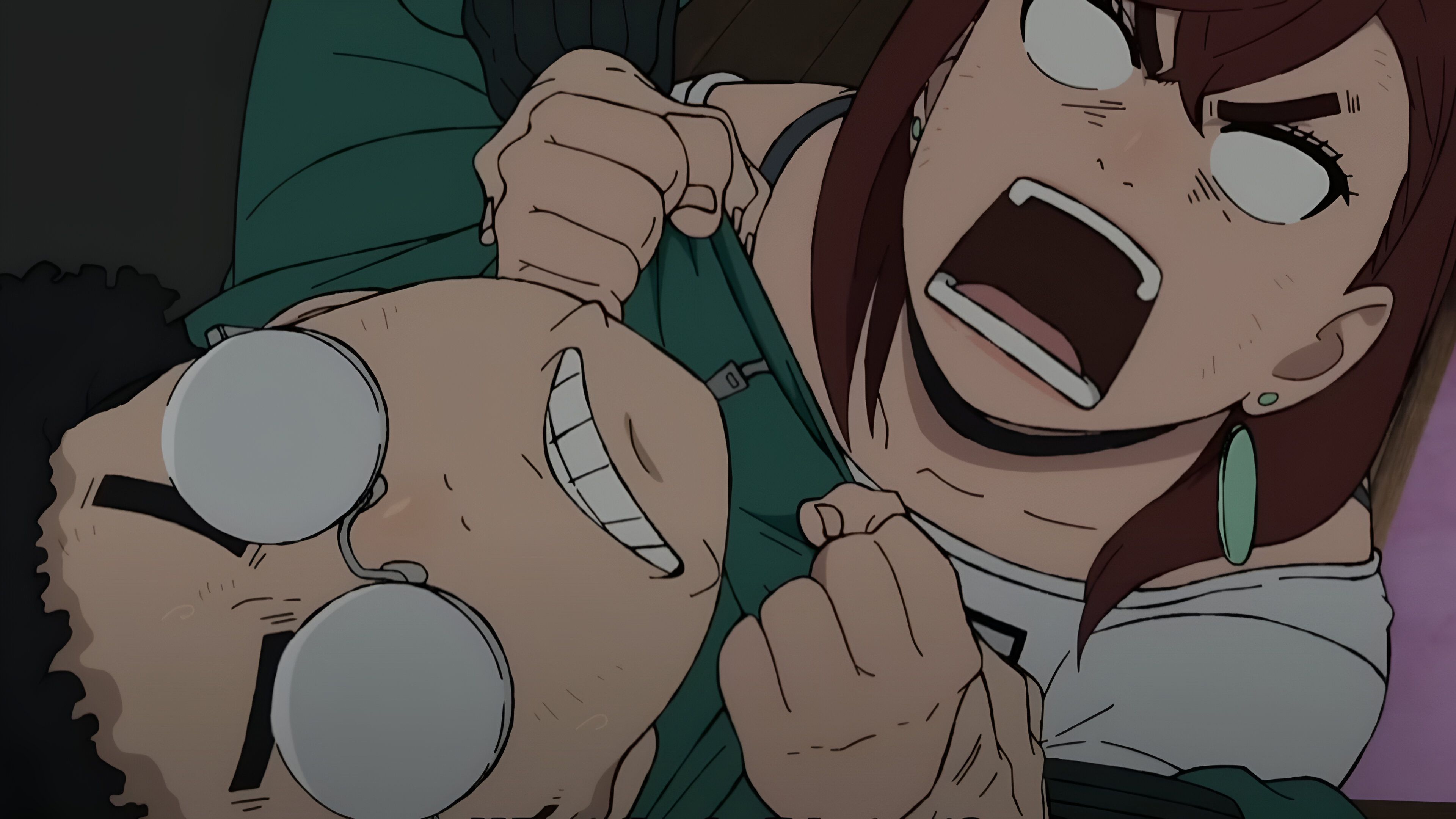Momo and Okarun as seen in Dandadan 