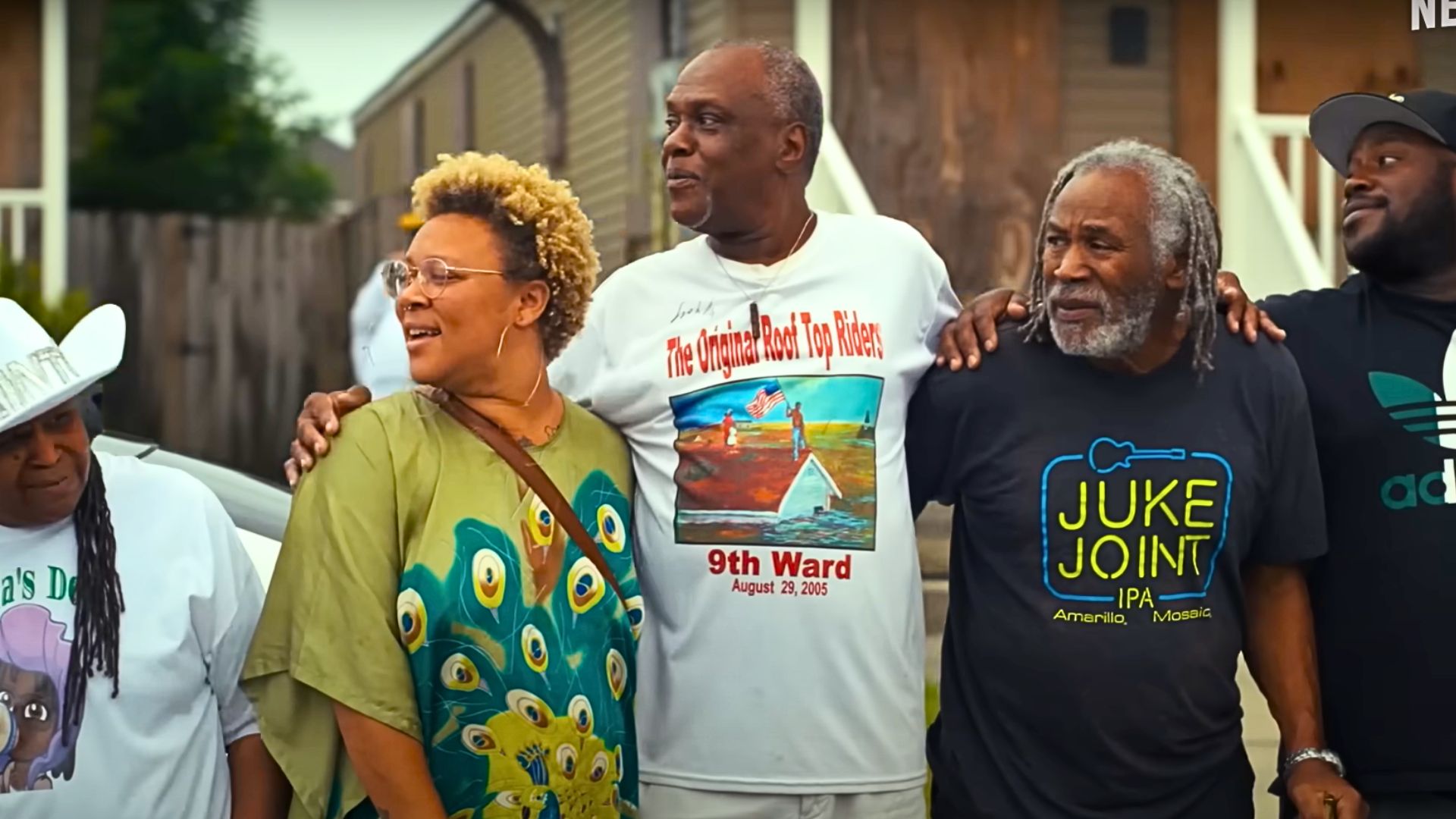 A still from Katrina: Come Hell and High Water (Image via Netflix)