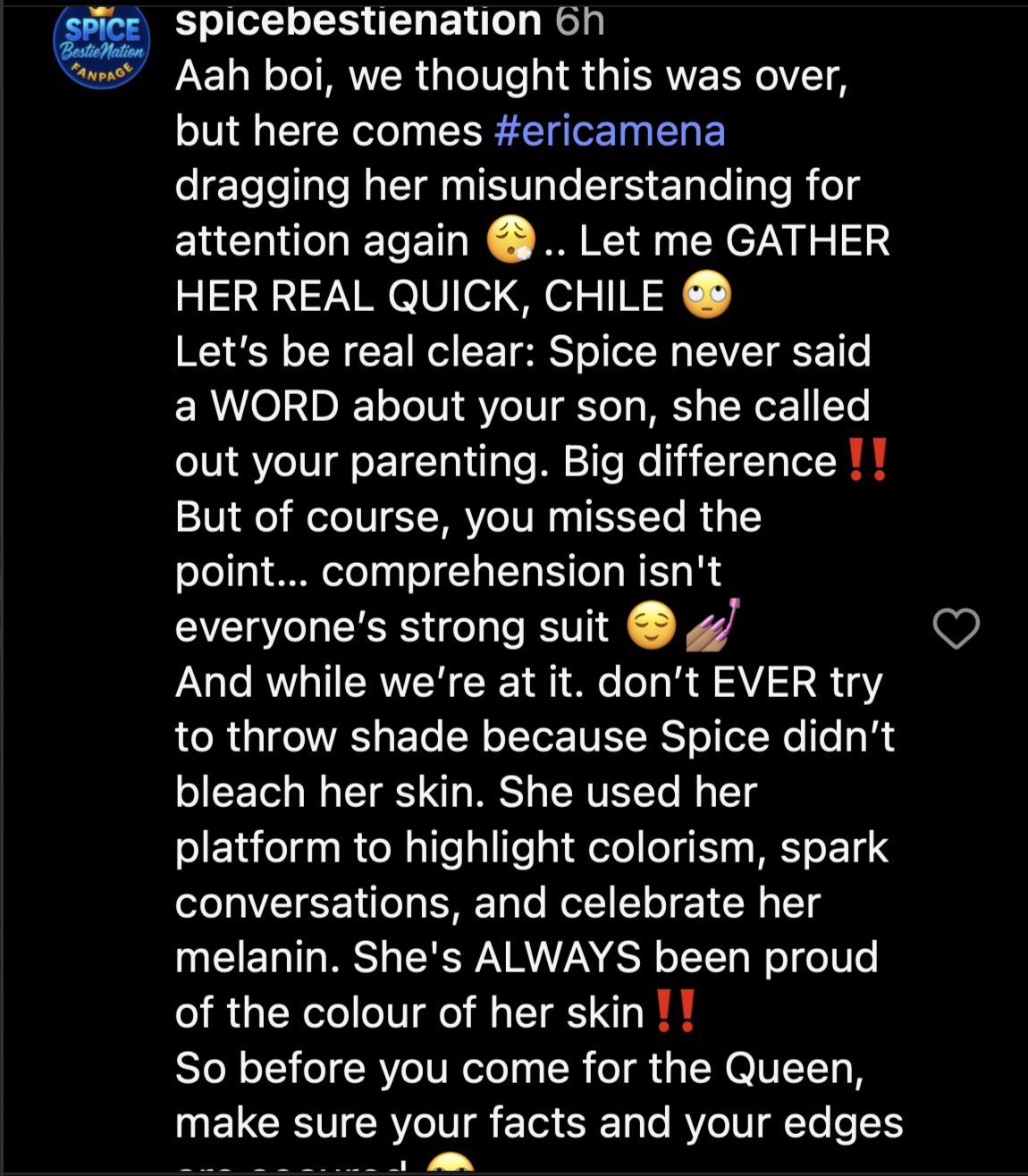 Netizens react to Erica Mena&#039;s comments (Image via Instagram/@hollywoodunlocked)