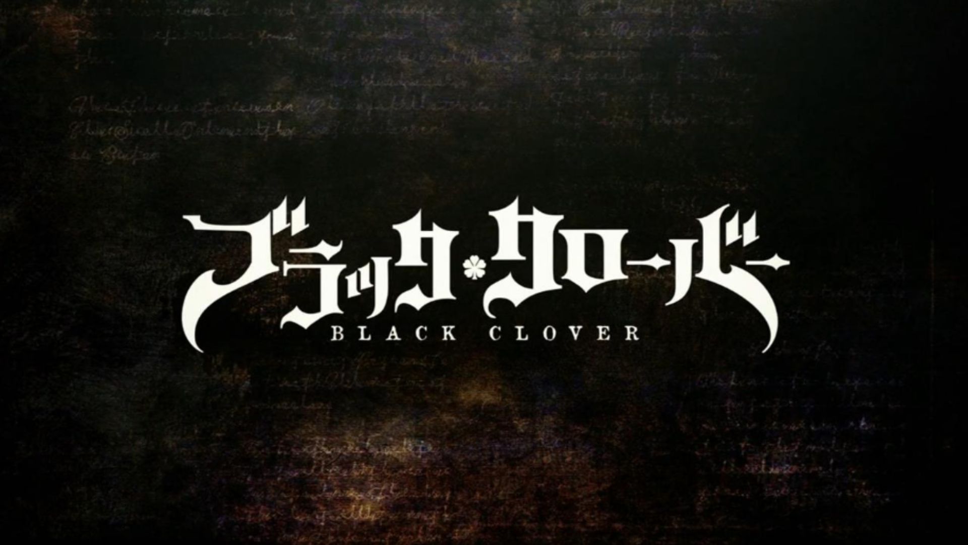 Black Clover title screen
