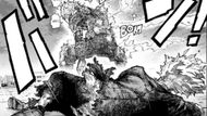 Bakugo saves All Might and faces off against All For One (Image Source: VIZ)