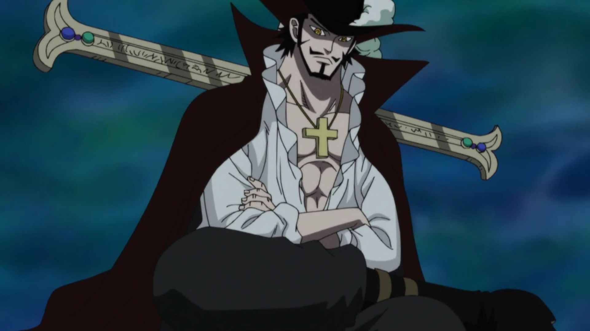 Mihawk as seen in the anime 