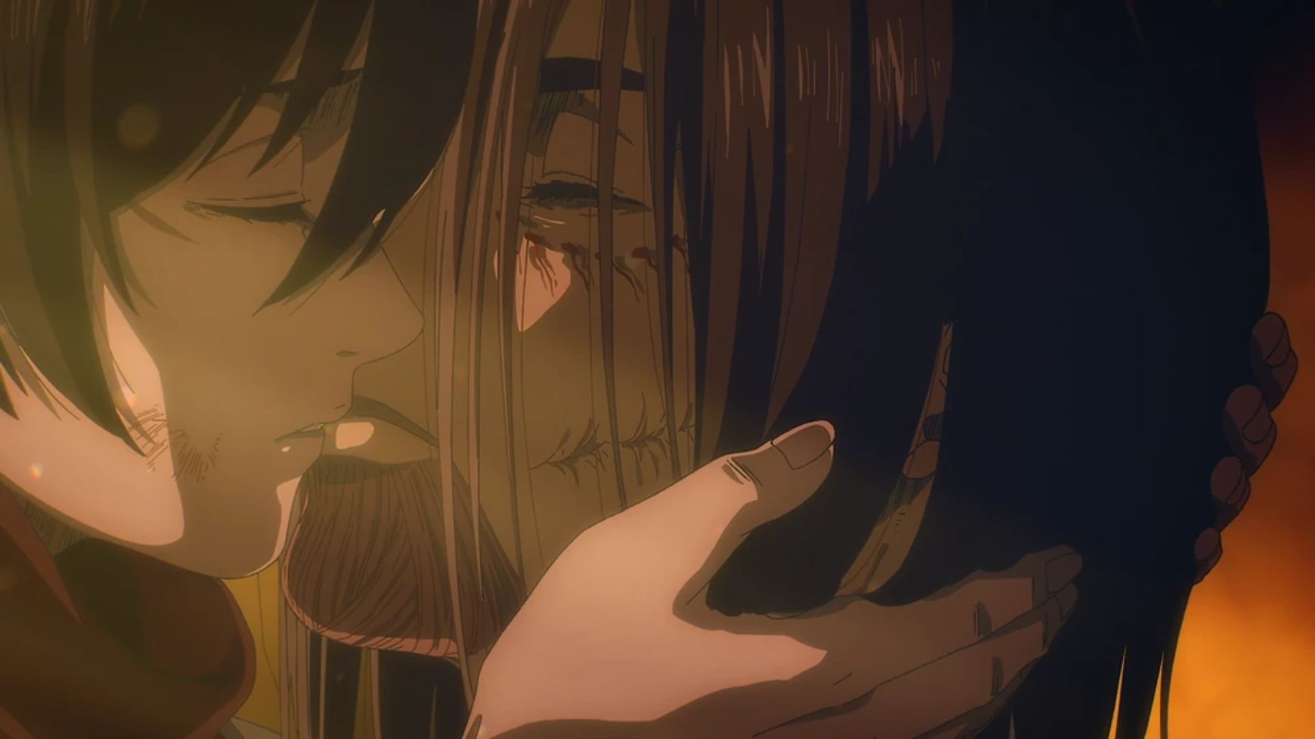 Eren&#039;s final moment (Image credit: MAPPA Studio)