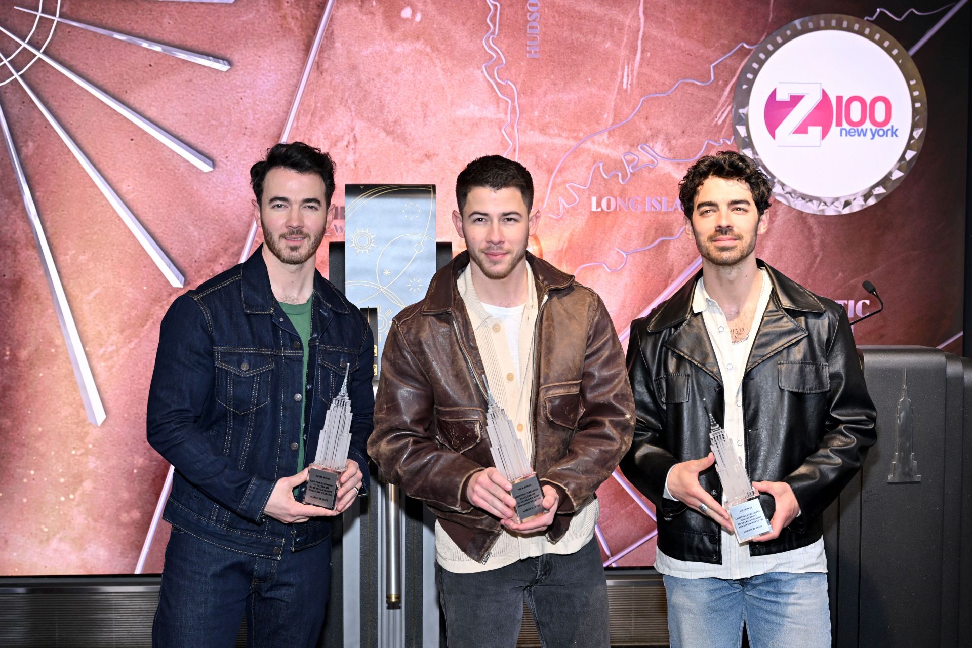 Jonas Brothers Light the Empire State Building to Celebrate 20 Years and to Kickoff JONASCON Weekend in Partnership with iHeartMedia - Source: Getty