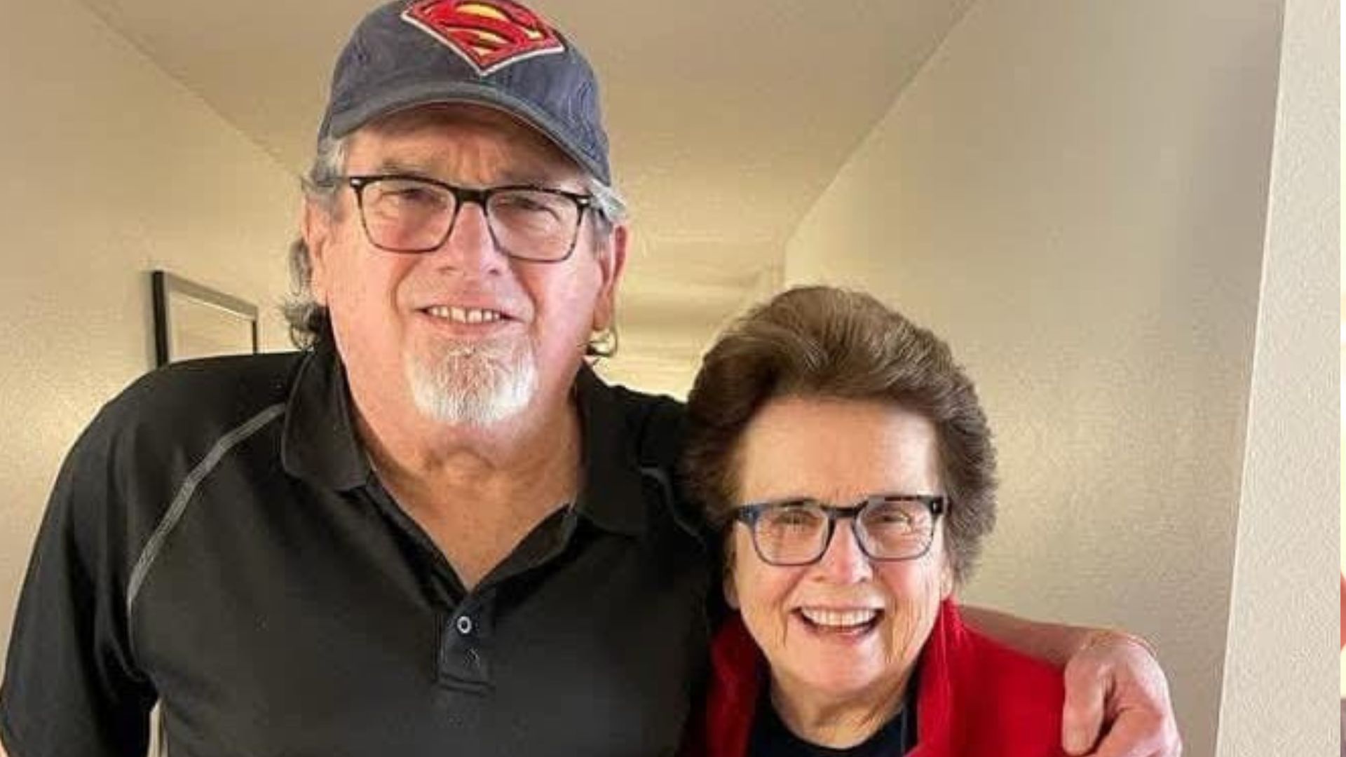 Randy Moffitt, who passed away on August 28, is pictured her with his sister Billie Jean King.(via/Facebook/BillieJeanKing))