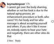 A user comes to Miley's defense (image via @keymastergoser on Instagram)